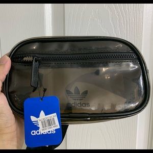 Adidas transparent black fanny pack